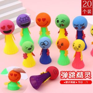 Bouncing Villain Toy Jumping Decompression Villain Jumping Toy Jumping Doll Elastic Bouncing Luminous Elf