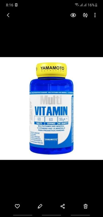 YAMAMOTO NUTRITION MULTIVITAMIN MULTI VITAMIN 60 TAB | Lazada Indonesia