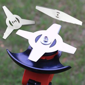 จัดส่งใน24ซม.ใบมีดตัดหญ้า 8นิ้ว สำหรับเครื่องตัดหญ้าแบตเตอรี่ 2/3/4แฉก อะไหล่ แบบสเตนเลส