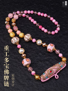 ไทยพระพุทธรูปยี่ห้อ Handmade จี้โบราณ Boho สไตล์หลากสีเครื่องประดับอุปกรณ์เสริมสําหรับผู้ชายและผู้หญิง