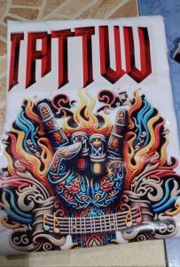 HIGH UALOTY T-shirt printing Sublimation CVC 60%polyester 40% cotton 220GSM CUSTOMIZED your Own designs.