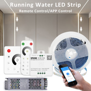 MJJC | Sequential Led Strip 24v 10M 15M 20M 2835 WS2811 Horse Running LED Ribbon Flowing Water Tape Light with SP636E RF APP Controller