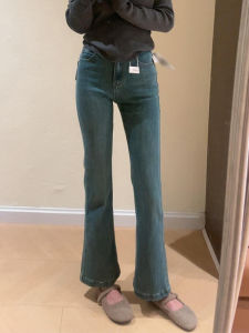 Early Autumn 2024 Womens Slim Fit Straight Leg Jeans High Waist Denim Pants Loose Lazy Style Micro Flare Design Casual Trousers