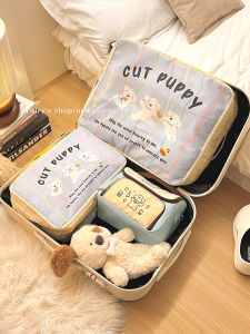 กระเป๋าใส่เสื้อผ้าเดินทางแบบพกพา ความจุขนาดใหญ่ ป้องกันน้ำ กระเป๋าใส่เสื้อผ้าใส่ในกระเป๋าเดินทาง ชุดแยกส่วนสำหรับการเดินทาง