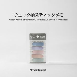 Semi-Transparent Grid Cartoon Note Stickers