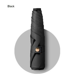 Ultra-light Umbrella UPF50+ Sun UV Protection Portable Capsule Umbrella Carbon Fiber Vinyl Rain Parasol Pocket Pencil Umbrella
