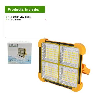 Outdoor Solar LED Light Waterproof Camping Solar Lamp Rechargeable Tent Light with Magnet Emergency Solar Lamp Camping Fishing