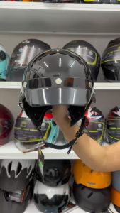 Mũ Bảo Hiểm 1/2 Đầu NAPOLI Kiểu Đức Cổ Điển Sang Trọng /Bảo Hành 12 Tháng .