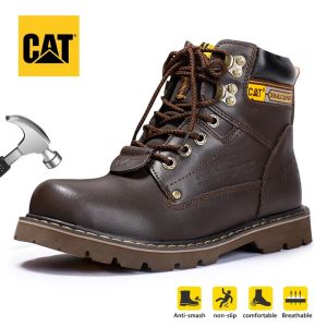 Caterpillar Safety Footwear: First Layer Cowhide Leather & Steel Toe Safety Shoes