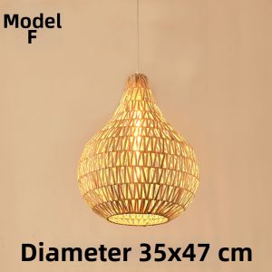 SANGEJIANGREN | Commercial & Decorative Bamboo and Rattan Pendant Light