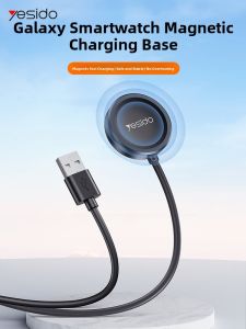 YESIDO | Yesido Magnetic Wireless Portable Fast Charging Base For Samsung Galaxy Watch7/6/5/4 Active2 Classic Smartwatch Charger