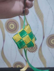 ketupat hias pita Jepang ketupat lebaran untuk hempers hari raya