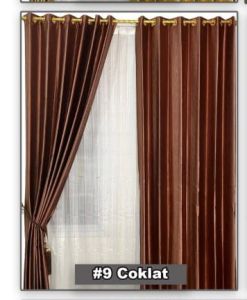 GORDEN POLOS MINIMALIS/GORDEN EMBOS SERAT/GORDEN BLACKOUT/GORDEN TIRAI JENDELA KACA PINTU/GORDEN MOTIF EMBOS METALIC GLOSSY DOFF/GORDEN TINGGI 220CM 250CM
