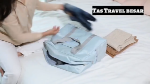 Tas Travel Lipat Motif Besar Foldable Travel Bag Hand Carry Waterproof Tas Koper Lipat Jinjing Polos Murah