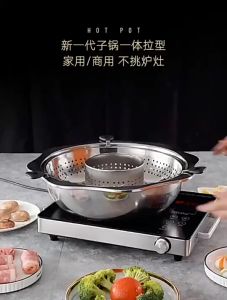 กระทะชาบู 30 CM หม้อชาบู หม้อต้ม หม้อสุกี้ หม้อชาบูแยกน้ำ หม้อไฟ