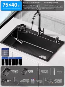 JIAYUN | Chậu Rửa Bát Inox Một Hố Sâu