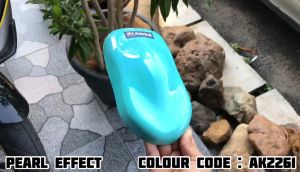 AIKKA AK2261 Tiffany Green 3 | Pearl Series | Automotive 2K Car Paint Motor Body Aerosol Spray Bottle Cat Kereta DIY 车漆