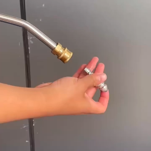 Béc Phun Nước Áp Suất Cao Kiểu Phun 1 Tia Trước 5 Tia Sau Đẩy Ống Làm Sạch Cống Rãnh Đuôi 1/4" Gắn Nhanh