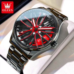 OLEVS Men Watch Waterproof Rotating Official Authentic Brand Casual Fashion Trend Stainless Steel Watch as a Boyfriend Gift