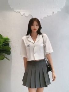 【Ready Stock】Korean Style Women Blazer Fashion Casual Loose Lapel Long Sleeve Top Jacket Suits Formal Attire Suitable Daily Wear High Waist Button Up Blazer Suit Shorts For Women