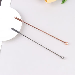 ● 1PC Stainless Steel Cocktail Stick Cocktail Stirrer Milk Tea Coffee Stir Stick