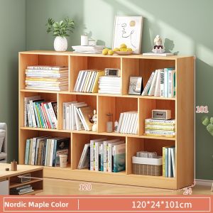 Landing Multi-layer Storage Bookshelf With Door