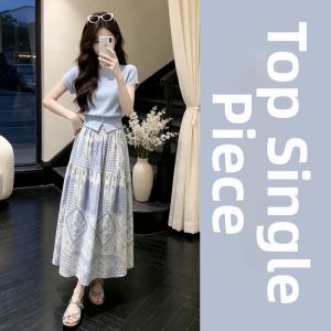 PEIZIXUAN | Stylish and Elegant Blue Long Dress Set for Women