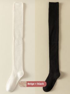 over the Knee Bunching Socks Womens Spring and Autumn Long Thigh Cotton Socks Confinement Pregnant Women Loose Mouth Windproof Knee High Half Tube Long Socks