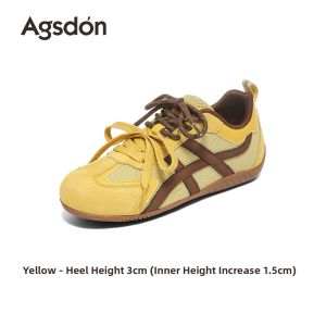 Agsdon | Yellow Breathable Elevating Autumn DeTraining Shoes for Women