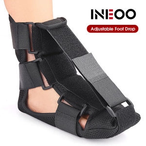 INEOO 1PCS Ankle Support Compression Foot Drop Orthosis Varus Orthosis Plantar Fascia Rehabilitation Fixed Foot Rest Socks Adjustable
