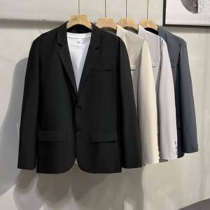 Classy Drape Casual Suit Jacket Mens Spring and Autumn K-style Trendy Easiest for Match British Style Fried Street Handsome Small Suit