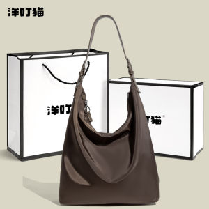 Korean Style Large Capacity Nylon Shoulder Bag Womens Tote Bag 2025 New Winter Commuter Single Shoulder Tote Bag