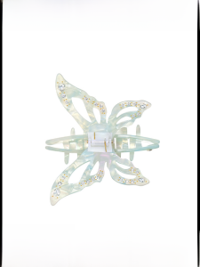 Evita Peroni ผีเสื้อเดนมาร์ก กิ๊บติดผม ผู้หญิง Luxury Sensation Shark Fin Clip เลียนแบบคริสตัลอบสด ดีไซน์ กิ๊บติดผม