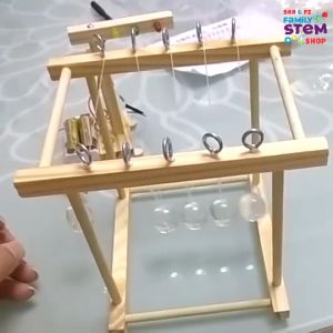 Bộ lắp ráp STEM: Mô hình Con Lắc Newton - Đồ chơi giáo dục khoa học sáng tạo cho bé thỏa thích sáng tạo. STEMSANPI