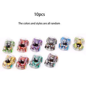 Double layered inertia color printed mini car random style childrens car toys holiday gifts