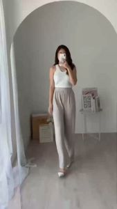 [Sedang Promo] Celana Panjang Wanita Terbaru Hornet Pants 785 | Celana Kulot Knit Wanita Tebal - Celana Kulot Highwaist - Cullote Knit Pants - Celana Kasual