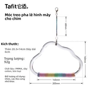 Tafit | Đồ Chơi Gặm Gỗ cho Vẹt và Xích đu