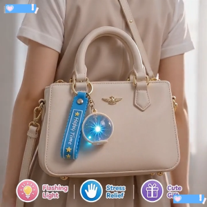 BUY 1 TAKE 2 Cute Squeeze Flashing Keychain Led Glowing Stress Relief Toy Pendant Ideal Surprise Gift For Boys & Girls