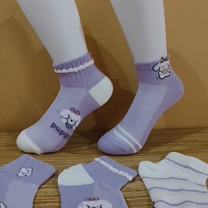 S13A 5Pasang Kaus Kaki Wanita Cute  Kaos Kaki Wanita Semata Kaki Lucu Import Kualitas Premium