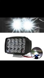 Đèn Pha Siêu Sáng 15LED 12V-24V 30W Đèn Trợ Sáng Cho Xe Máy Xe Cơ Giới Chiếu Sương Mù Chống Nước (Loại Tốt)