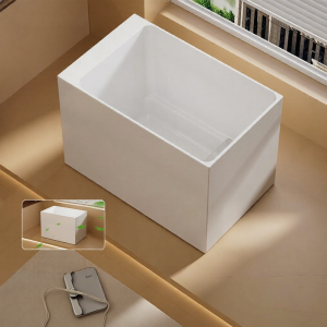 SSWW | Acrylic Deep Square Massage Bathtub