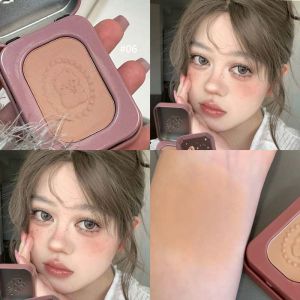 Herorange Natural Matte Blush Palette Iron Box Long-lasting Color Pigment Lightening Skin Tone Facial Cheek Makeup Tool