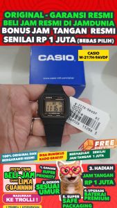 CASIO ORIGINAL - CASIO W-217H-9AVDF - MEN - Black Gold - Strap Resin - Jam dunia JD18ST # Jam Tangan Pria Cowok Anti Air Digital Analog + CASIO W 217H 9A W-217H 217 H W217 W-217 W217H W-217H-9A $ WR5 STR SD7 HT7