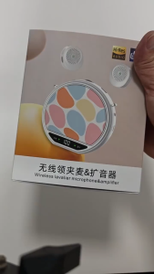Portable Bluetooth Lavalier Microphone with Magnetic Anti-Howling System for Interviews and Content Creation