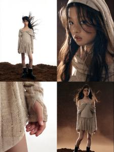 LOVESASAKIDS | Retro Post-Apocalyptic Lace breathable Comfortable Convertible Bow Dress