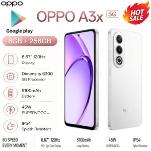 OPPO | 2026 new OPPO A3X 5G Mobile Phone 8GB+256GB Dimensity 6300 120Hz Screen 45W SUPERVOOC 5100mAh Battery Dual SIM Unlocked