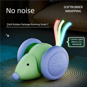 Electric Mouse Car Cat Toy Interactive Rechargeable Automatic Teaser With Smart Obstacle Avoidance Pet Product