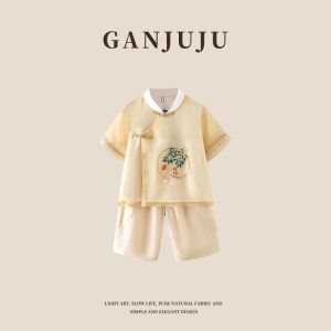BOGUXIONG | Boys Traditional Chinese Clothing Summer Lightweight Chinese Style Costume