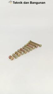 Baut Ukuran Milli M08 X 50mm & 20pcs/Pack
