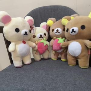 28cm Rilakkuma Plush Teddy Bear Stuffed Doll Kawaii Bear Plushies Lovely Animal Toys Hobbies Anime Room Decor Xmas Gifts